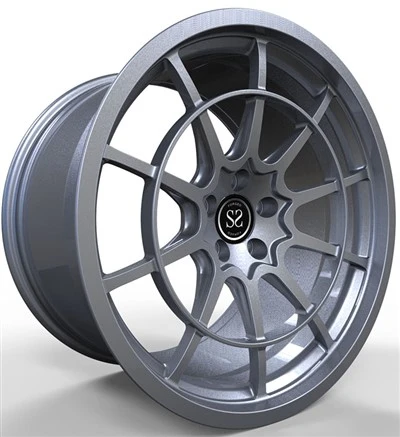 مرسڈیز بینز C43 2019 AMG کے لیے 20x8.5 اور 20x10 سلور کسٹم جعلی مونوبلوک رمز