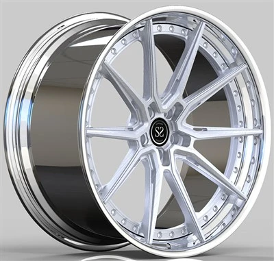 BMW M5 کسٹم 2-PC رمز ٹیوننگ اسٹائل پالش ہونٹ اور برشڈ ڈسک