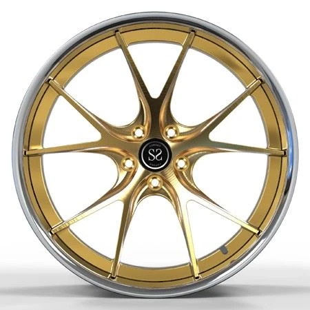 Golden Polished 22 Inch Customized 1-PC Rims Wheels For M5
