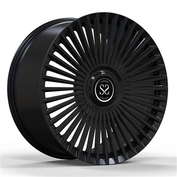 AMG G63 کے لیے اپنی مرضی کے مطابق 23x11 5x130 چمکدار سیاہ جعلی پہیے