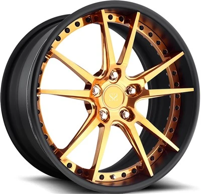 5x120 H-PCD 20x10|20x11 Staggered 2-PC کاپر برشڈ جعلی RIms شیورلیٹ کیمارو